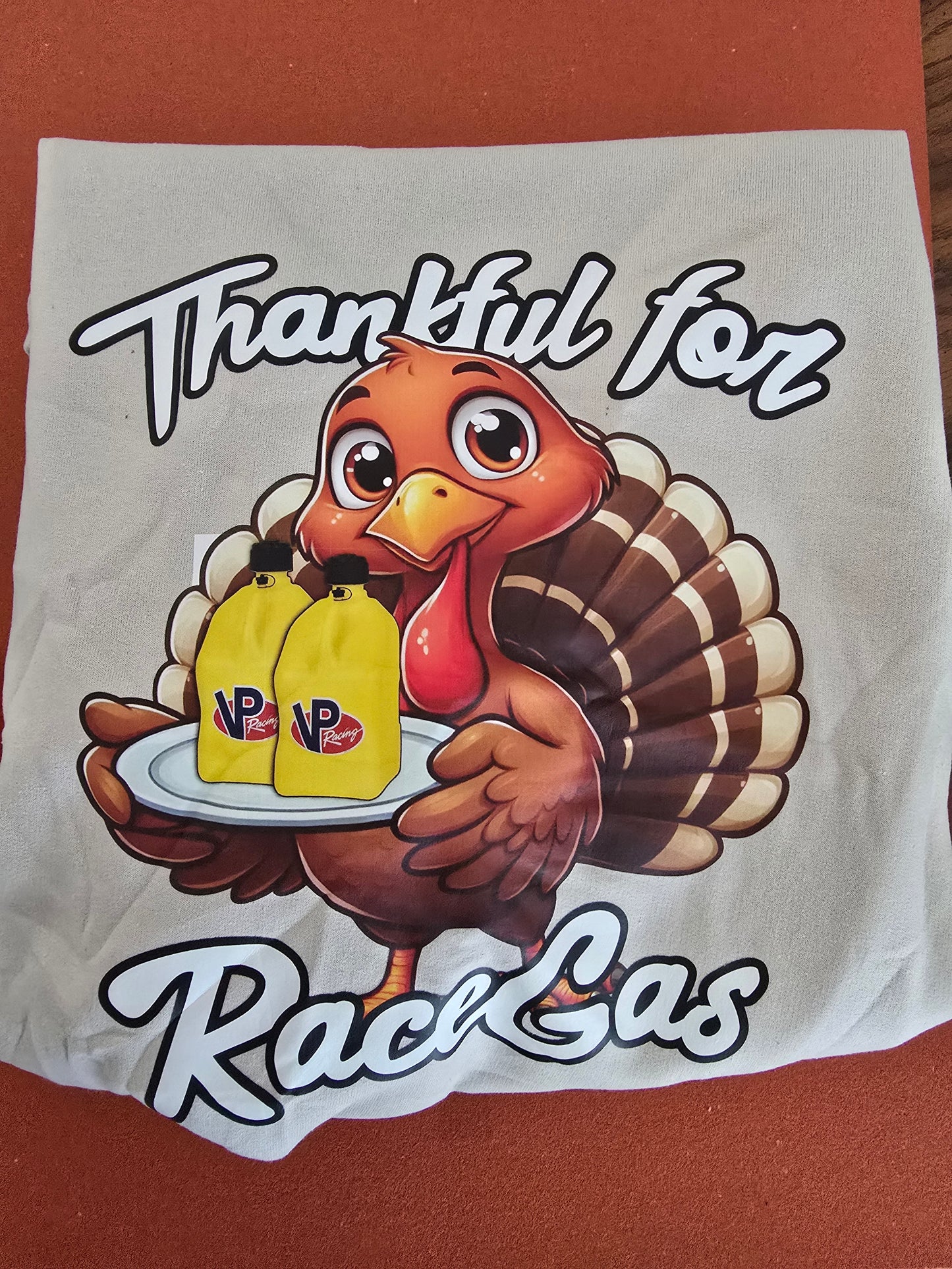 Thankful for race gas