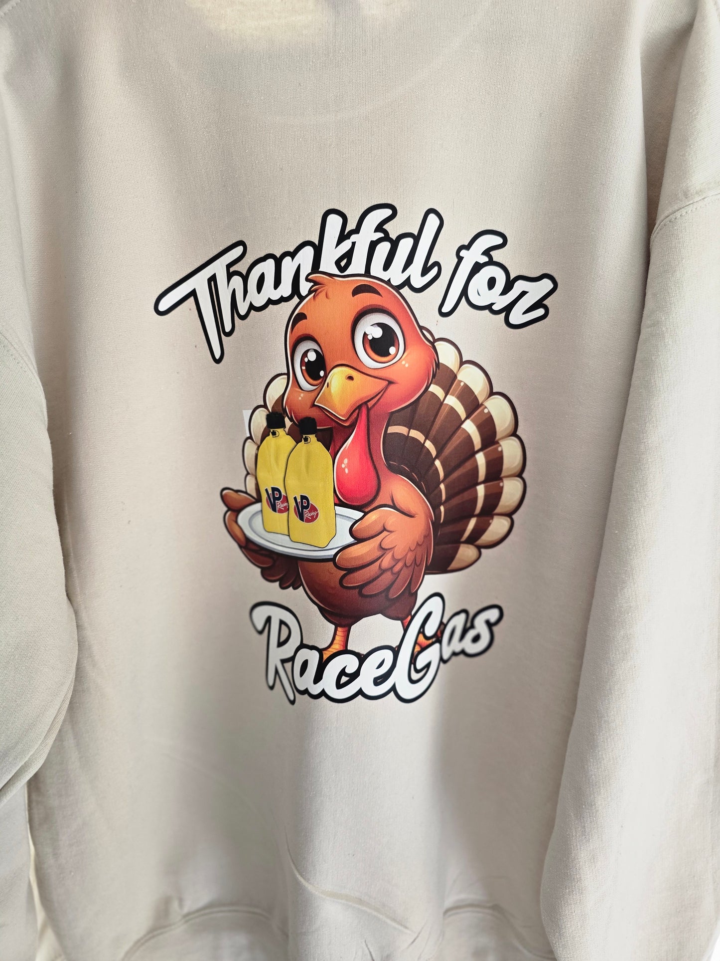 Thankful for race gas