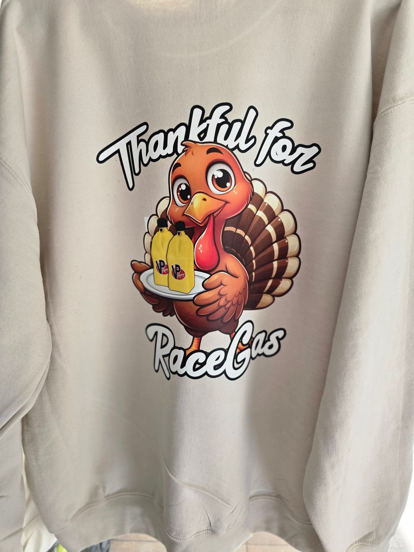 Thankful for race gas